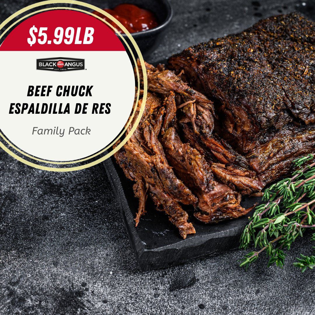 SuperAFoods's tweet image. Fire up the grill and savor the rich, juicy flavors of our premium Beef Chuck Espaldilla de Res! Perfect for your next barbecue or family dinner. 🥩🔥 #FreshMeat #GrillMaster #DeliciousDinners #superafoods #supera