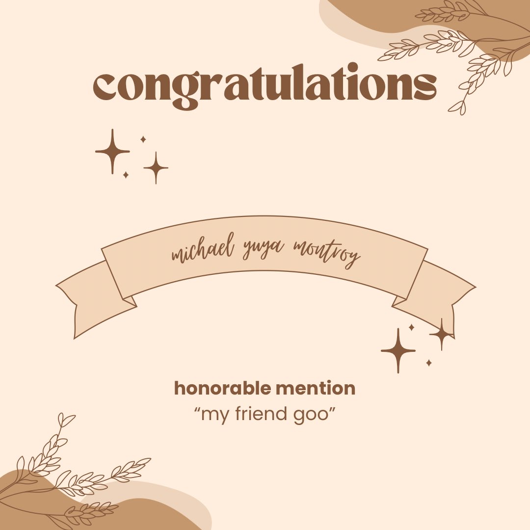 _thetinyjournal's tweet image. huge congratulations to the winners of our summer contest, “a bug’s life”! these works creeped, crawled, and leaped into our hearts and imaginations. thank you to all who submitted—you can read the winning works online in early august!