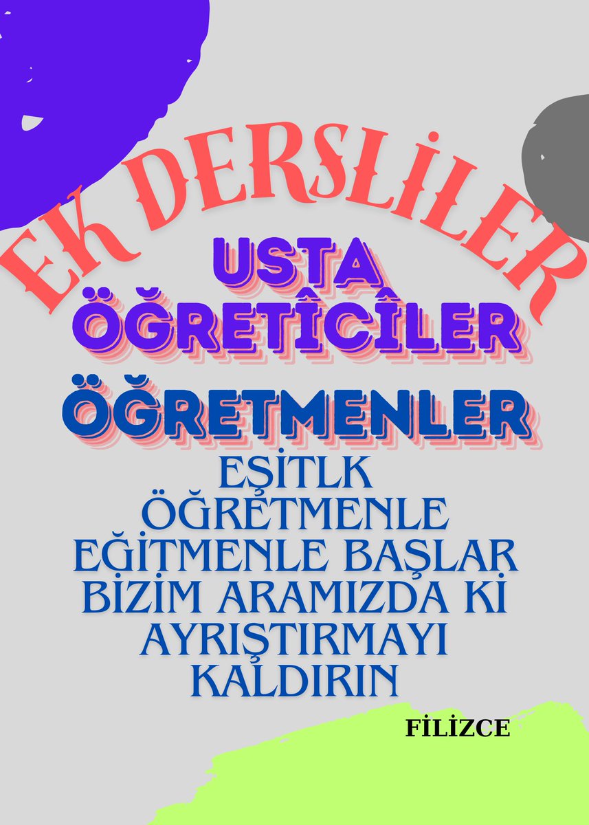 #EKDERSLİLERİŞSİZKALDI