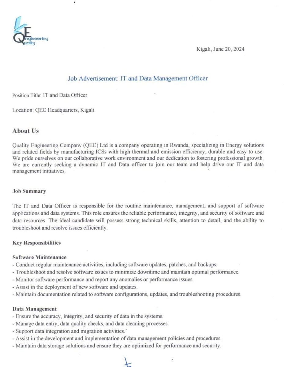 QualityEngine14's tweet image. More opportunities are coming. IT officer is needed