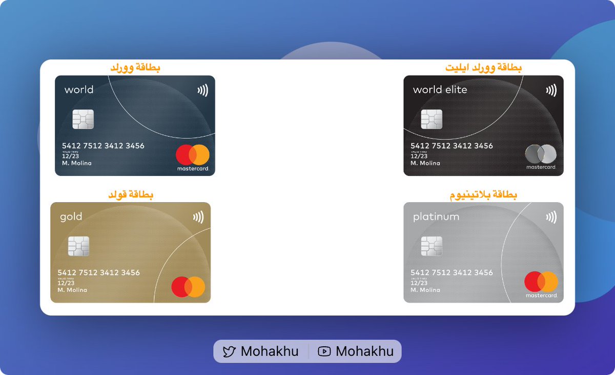عندك بطاقة ماستركارد وورلد أو وورلد ايليت أو بلاتينيوم💳، وتبي تاخذ ورقة تأمين السفر✈️ أو تشوف حقوقك أو ترفع مطالبة🚨؟
تفضل الرابط الخاص بتأمين بطاقات ماستركارد في السعودية:
mastercard.walaa.com

أنصح بحفظه في المفضلة للمستقبل 🙏