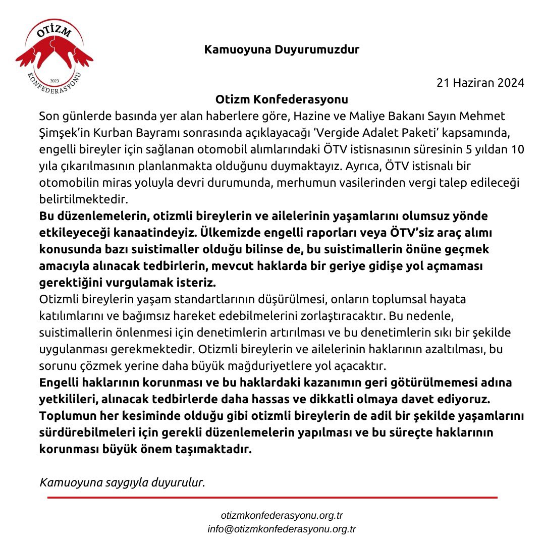 Otizm Konfederasyonu tweet media