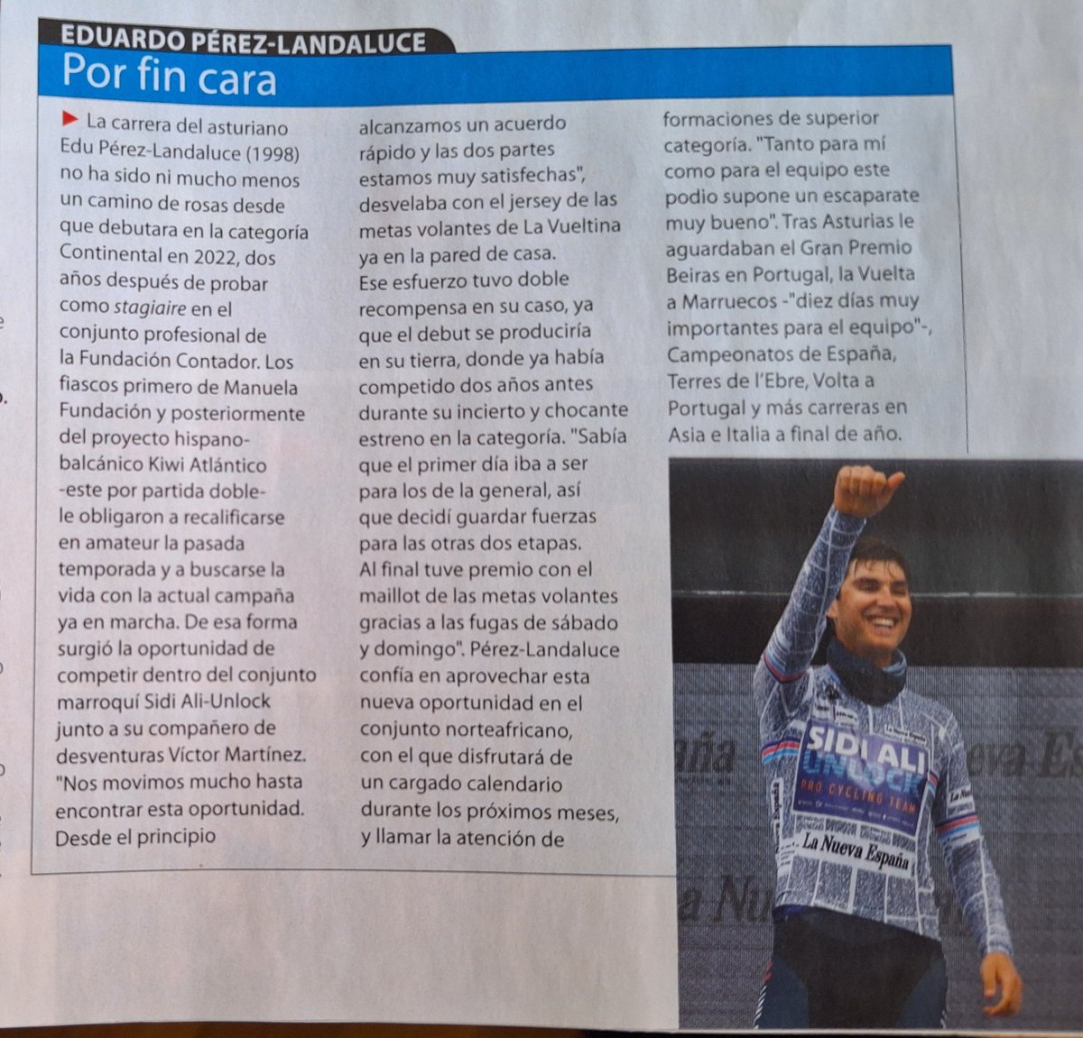 Leyendo la historia de <a href="/edulandaluce/">Edu Pérez Landaluce</a> en <a href="/Ciclismoafondo_/">Ciclismo a Fondo</a> nos dan muchas ganas de entrevistarlo 😉

Ya sabes Edu, si te apetece, danos un toque por mail (hola@elfarolillorojo.es) o por aquí y lo organizamos 🎙