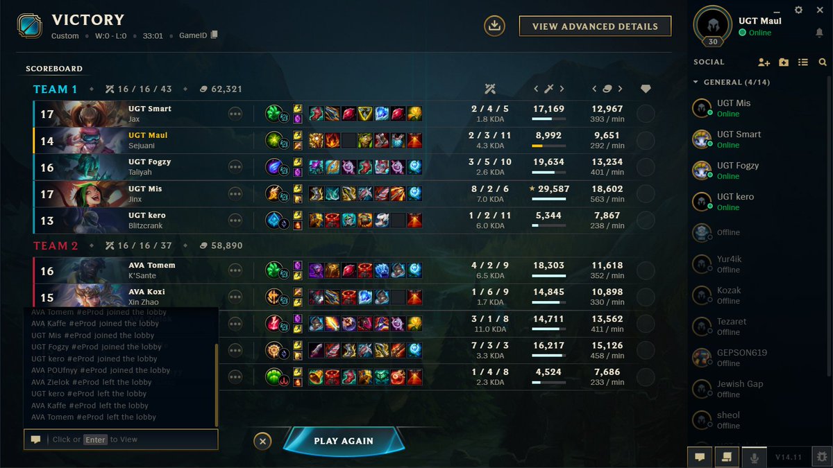 We sucked early game but <a href="/mis723lol/">Miś</a> carried this game

Sadly no one saw it on stream :((

Legit every our official game is so much different from each other