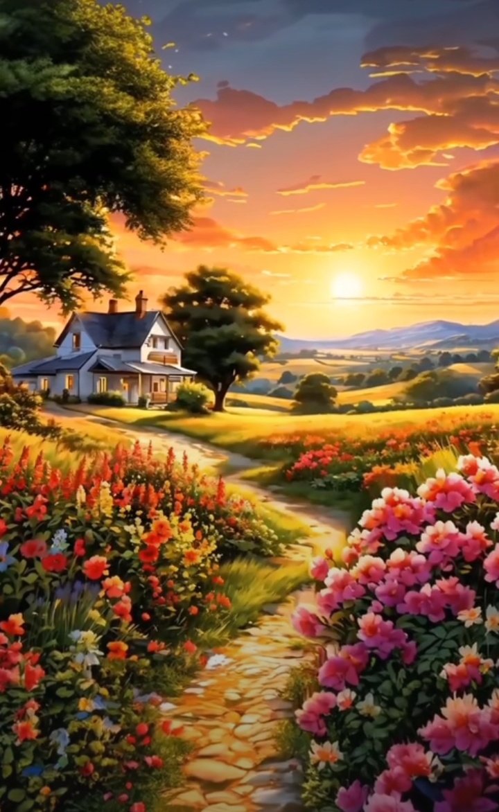 🏘️🌳

Good evening 
Wonderful Landscape and Sunset 

💛🧡❤️