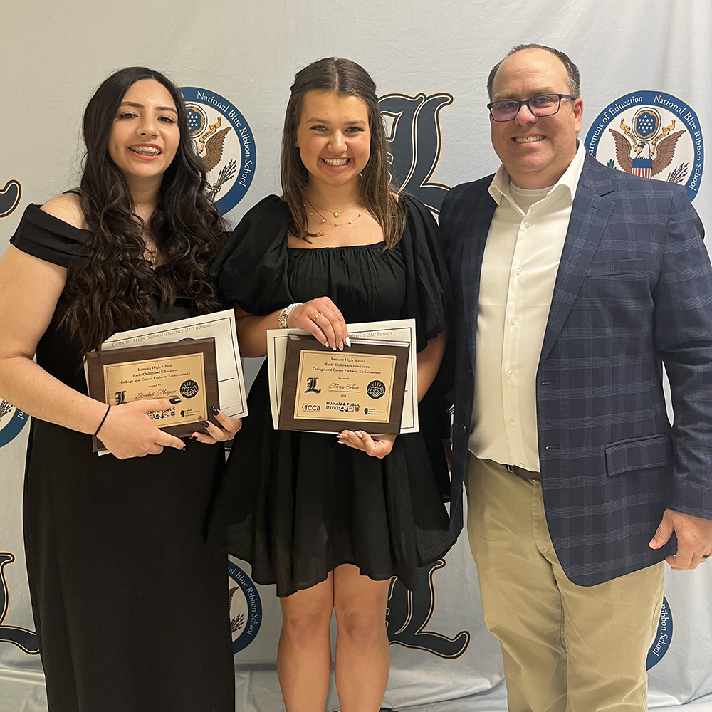 Lemont High School (@lemont_hs) on Twitter photo <a href="/Lemont_HS/">Lemont High School</a> has its first-ever College and Career Pathways Endorsement recipients! Maria Fiore and Elizabeth Marquez each earned the Early Childhood Education Pathway Endorsement, while Jesse Lopez earned the Information Technology Pathway Endorsement. No small feat! #WeAreLemont <a href="/Lemont_HS/">Lemont High School</a> has its first-ever College and Career Pathways Endorsement recipients! Maria Fiore and Elizabeth Marquez each earned the Early Childhood Education Pathway Endorsement, while Jesse Lopez earned the Information Technology Pathway Endorsement. No small feat! #WeAreLemont