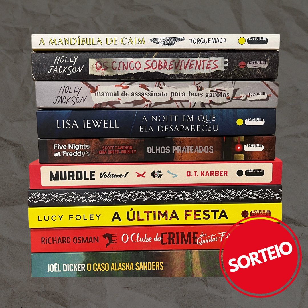 intrinseca's tweet image. Confira o sorteio da semana, especialmente para os detetives de plantão! 🕵️🔍

Siga o nosso perfil, dê RT neste post PUBLICAMENTE e preencha o formulário: bit.ly/4ezV7by

O resultado será anunciado no dia 25/06, terça-feira. Boa sorte!