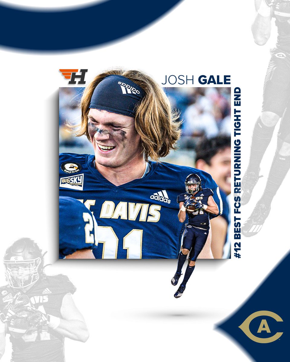 ANOTHER ONE 😏

<a href="/HEROSports_FCS/">HERO Sports FCS</a> ranks Josh Gale as the 12th-best returning tight end in the nation!! 😤

🗞️ - shorturl.at/3RbRZ

#GoAgs | #Shredville | #UCDNA