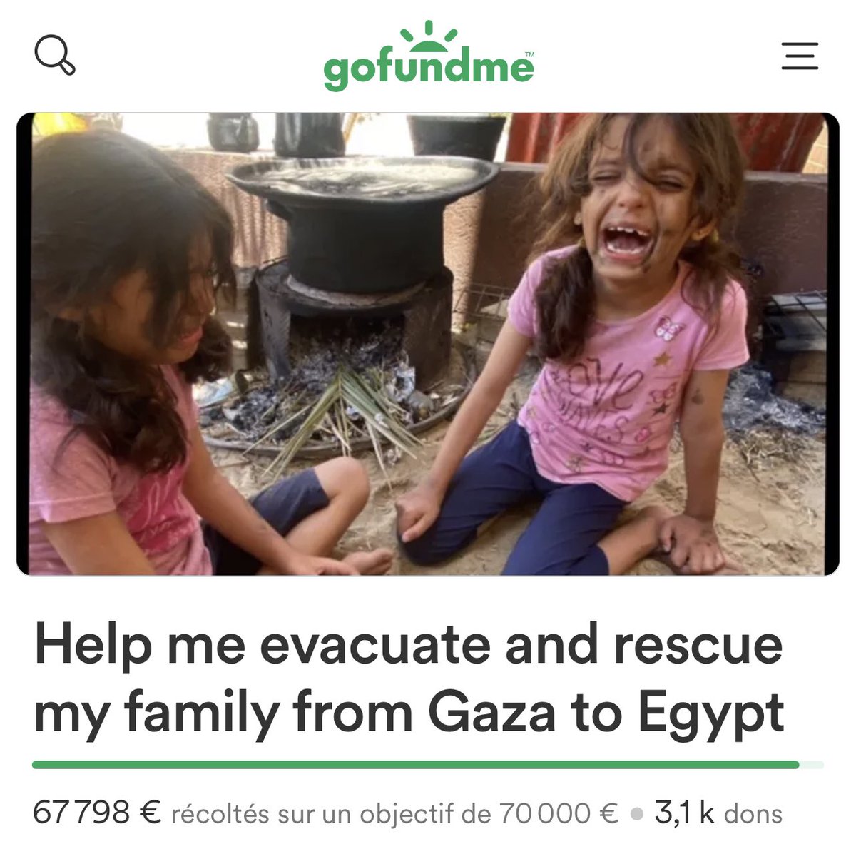 PLEASE KEEP SHARING !! 🇵🇸

2202 LEFT !!! IF AROUND 2K PEOPLE DONATE EACH 1 € THEY'LL REACH THE GOAL 🚨 IMAGINE IF AROUND 1K PEOPLE DONATE 2 € !! tweets easily reach more than 1-2K likes / rts so PLEASE SHARE AND DONATE ! EVEN A SMALL AMOUNT ‼️

gofundme.com/f/Help-prepari…