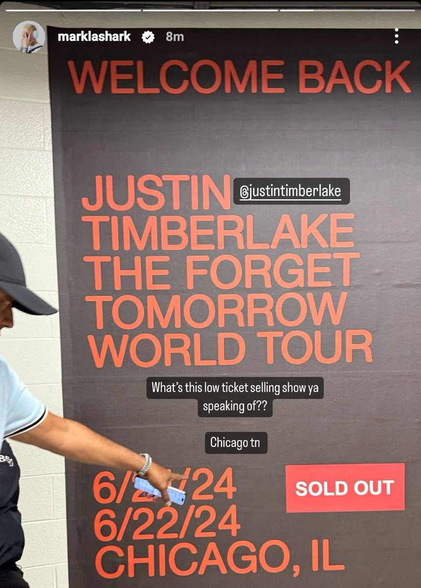 "What's this low ticket selling show ya speaking of??"

- Justin Timberlake's photographer from his SOLD OUT show in Chicago, IL (via IG)