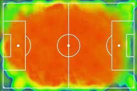 ParionsSport's tweet photo. La heatmap de Kanté : 

#NEDFRA https://t.co/wleRhBeKTO