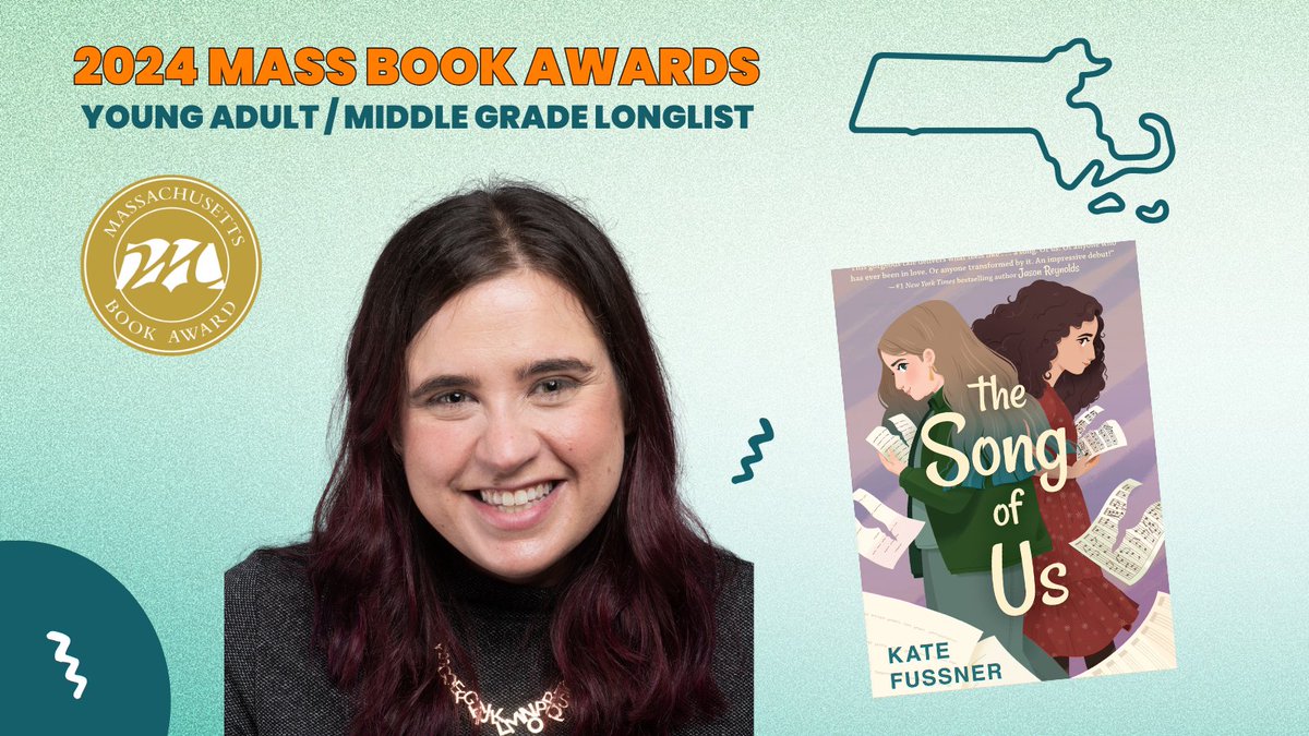 THE SONG OF US (<a href="/KTegenBooks/">Katherine Tegen Bks</a>) by #debut #kidlit #author @katefussner is a 2024 #massachusettsbookawards #longlist! "An ode to love." See: ow.ly/jvS550ShxqU #middlegrade #CenterForTheBook <a href="/HarperCollins/">HarperCollins</a> <a href="/MassLibAssoc/">Massachusetts Library Association 📚</a> <a href="/NEIBAbooks/">New England Independent Booksellers Association</a> <a href="/mblclibraries/">MBLC</a>