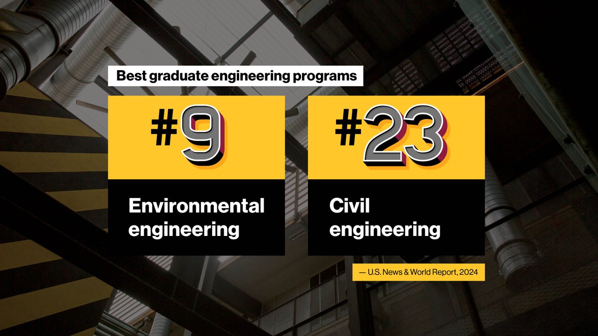 SSEBE@ASU (@ssebeatasu) on Twitter photo The School of Sustainable Engineering and the Built Environment is excited to announce we’re ranked No. 9 in environmental engineering and No. 23 in civil engineering in the latest <a href="/USNewsEducation/">U.S. News Education</a> rankings! ow.ly/QMbp50Snn4X 🎉 #ASUEngineering #GoDevils #BestGradSchools The School of Sustainable Engineering and the Built Environment is excited to announce we’re ranked No. 9 in environmental engineering and No. 23 in civil engineering in the latest <a href="/USNewsEducation/">U.S. News Education</a> rankings! ow.ly/QMbp50Snn4X 🎉 #ASUEngineering #GoDevils #BestGradSchools