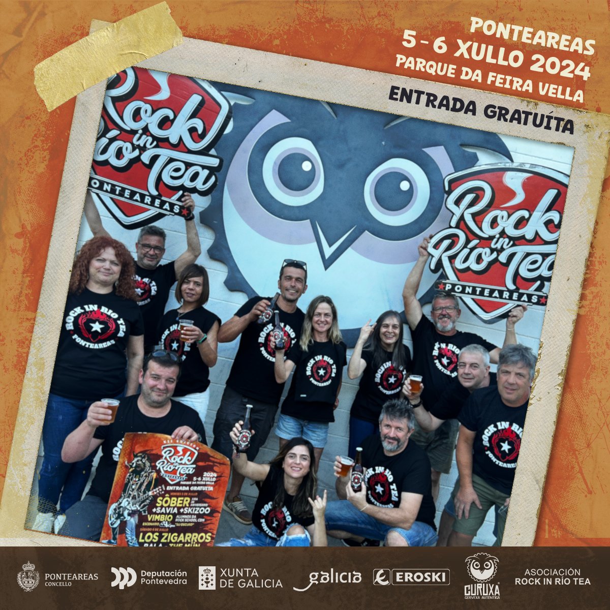 𝗖𝘂𝗿𝘂𝘅𝗮, a 𝗰𝗲𝗿𝘃𝗲𝘅𝗮 𝗱𝗼 𝗥𝗼𝗰𝗸 𝗶𝗻 𝗥𝗶́𝗼 𝗧𝗲𝗮. A adega pontareana estará presente nos grifos do festival. Tamén poderemos tomar a habitual "Rockin", cervexa tostada que leva a nosa marca, e a loira Curuxa. 

#galicianbrew #rockinriotea #ponteareas #rock