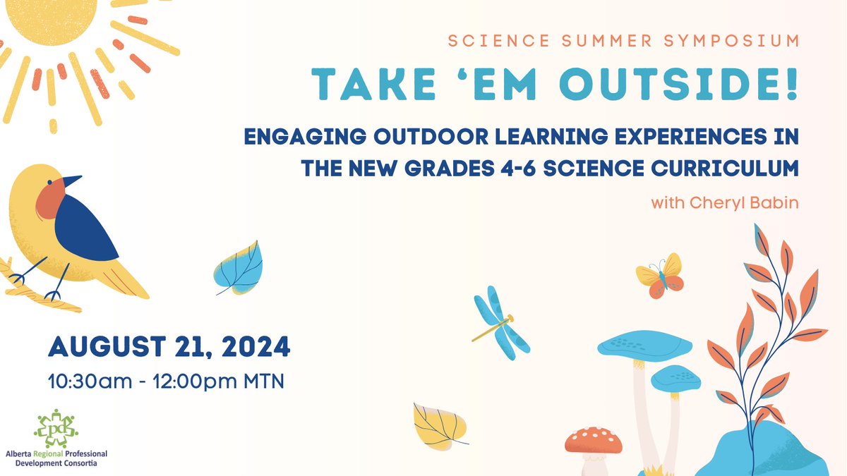 Come join <a href="/cherylbabin/">Cheryl Babin</a> for a session that is all about getting your students OUTSIDE to learn new science outcomes &amp; more in the new 4-6 science curriculum!

Learn more/register: bit.ly/ERLCNC19
#newcurriculum #science