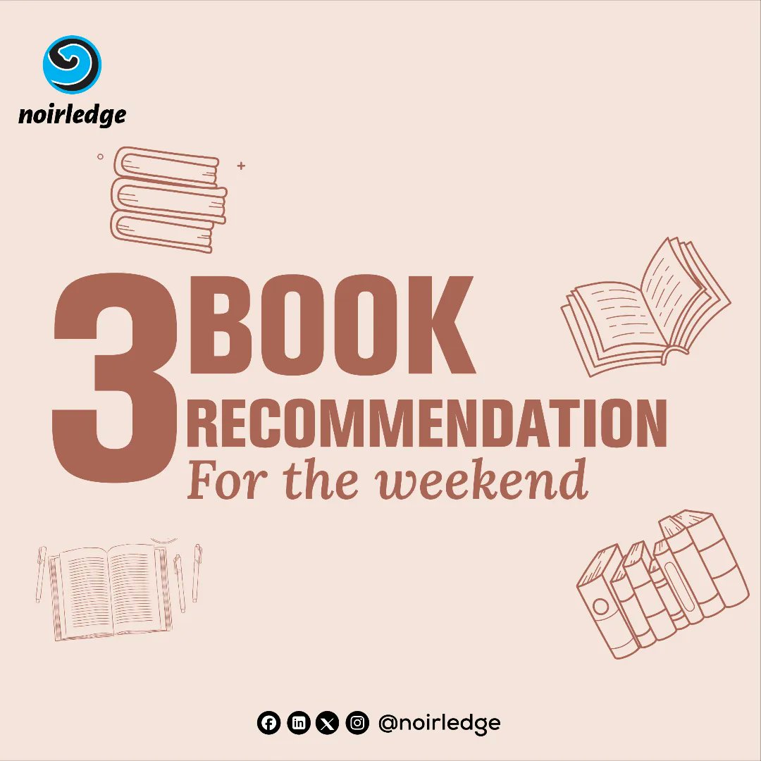 noirledge's tweet photo. Are you looking for books to spice up the weekend? 
Look no further.

#bookslover
#bookrecommendations
#booksbooksbooks
#nigerianart
#weekendbooks
#nigeriabookstore 
#weekendmood
#Noirledge 
#noirledgepublishing https://t.co/xp3rGvynoa