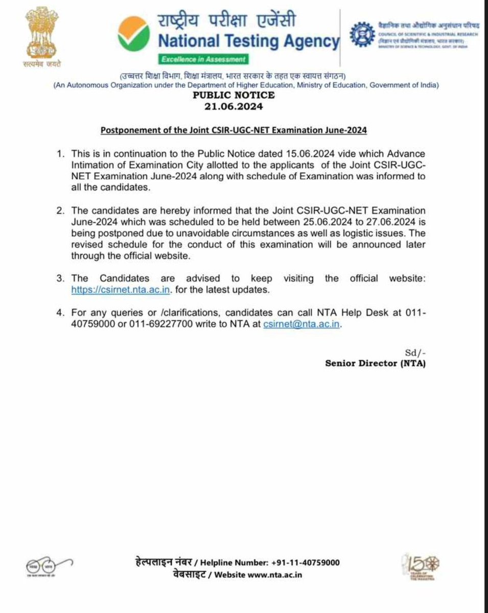 ProudIndia87's tweet image. NTA walo ne exam hone se pehele CSIR NET ko cancel kardi.... Kitna poor education system... Bache mehnat karte jaao yeh exam cancel karte jayenge. 
#CSIR_NET
#UGCNET