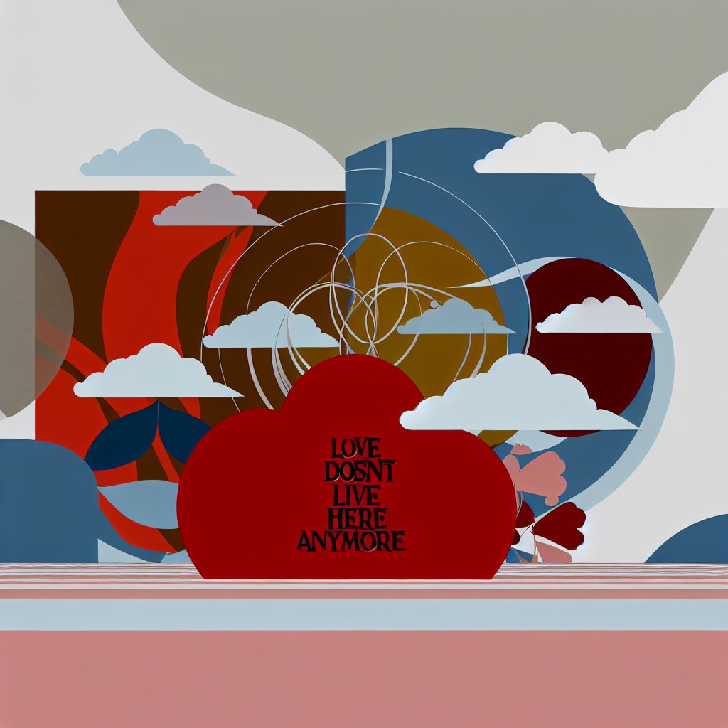 tunebotic's tweet image. Love Doesn't Live Here Anymore [prompt: love doesn't live here anymore in the style of a Hipgnosis album cover]

#ElectrophonicChronic by #TheArcs