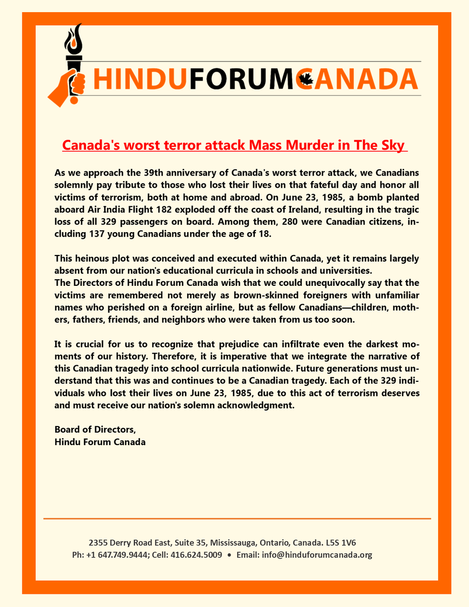 Hindu Forum Canada #HFC tweet media