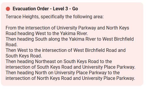 Wa_fire_watch's tweet photo. #KeysRoadFire 3/3 Then heading North on University Place Parkway to the intersection of North Keys Road and University Place Parkway! A road closure is in place on Keys Road at Terrace Heights Blvd and on University Parkway, per Yakima Valley Emergency Management! https://t.co/Jturq1ocoT