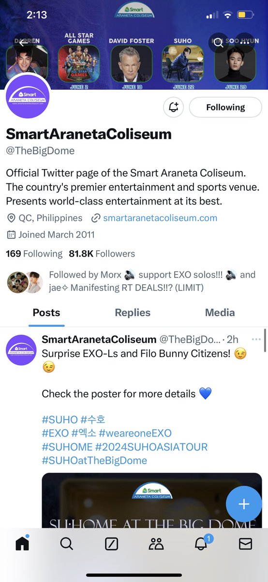 SparklingMiii's tweet photo. @TheBigDome Cheese 💙  #SUHOME #SUHOatTheBigDome https://t.co/UwwMCdSTXJ