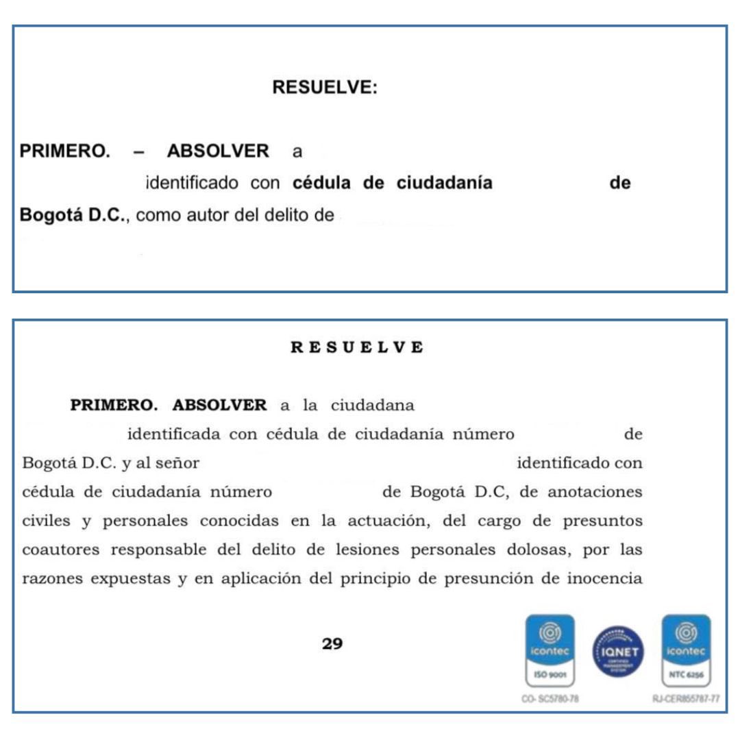 Casi 5 años pasaron para que en estos dos casos llegáramos a la decisión de 1a instancia. Justo en este mes recibimos la noticia de dos absoluciones en las que se destaca la labor activa de la defensa

Y ayer, <a href="/MillosFCoficial/">Millonarios FC</a> oficializa a <a href="/FALCAO/">Radamel Falcao</a>. ¡Dios, que junio sea eterno!
