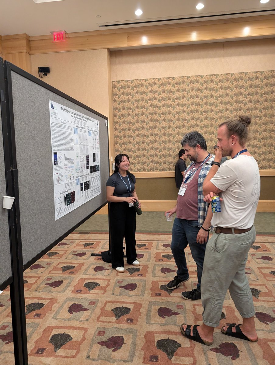 Congratulations to @nina_luong on her Data Blitz talk and poster presentation at FASEB on MafB RGCs with @kevinmawright!