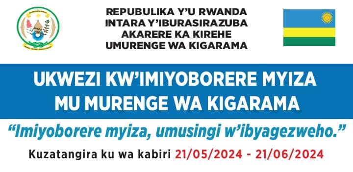 Muri gahunda yo kwegera abaturage tubakemurira ibibazo biciye mu bukangurambaga bw'imiyoborere myiza bufite insanganyamatsiko;imiyoborere myiza umusingi w'ibyagezweho bwatangiye ku wa 21.5-21.06 2024 bwashoje