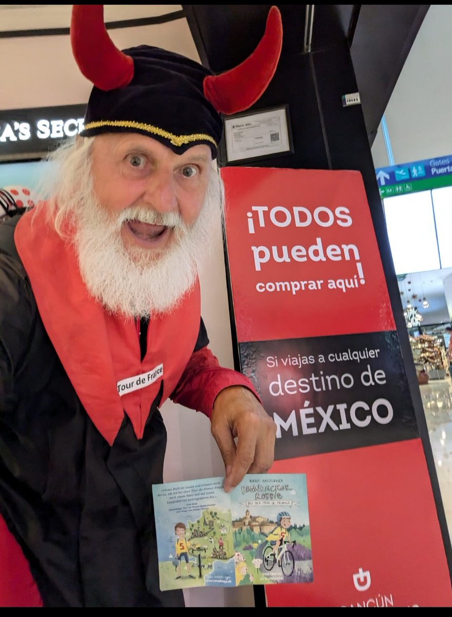 Viva el Diablo! Der Tourteufel mit "Rennracker Robbie" in México. Didi hat auch mehrere Auftritte im Buch. ¡Gracias!
<a href="/CovadongaVerlag/">Covadonga Verlag</a> @arabellwatzlawik