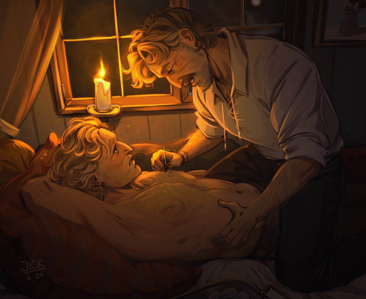 Soft Stizzy commission for <a href="/glitterary/">glitterary ✨</a> 🥰
It's a scene from chapter 8 of her fic "the humble as the proudest sail", link down below!!⬇️
#stizzy #ofmd