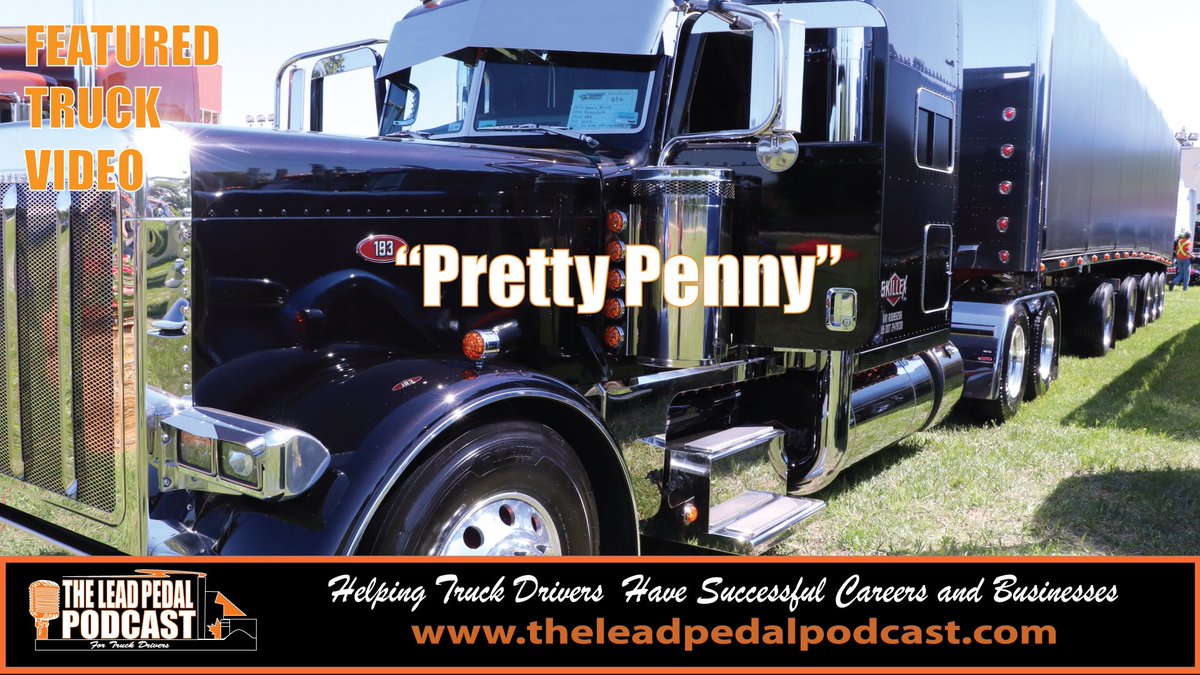 theleadpedal's tweet photo. This truck is a great ride. Listen to the podcast to hear the driver talk about building his ride “Pretty Penny” https://t.co/GDw4Jrj5Tj #Peterbilt #trucks #prettypenny #trucking #theleadpedalpodcast https://t.co/aLhdKKD6mv