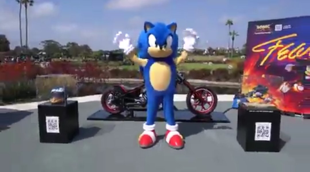 Look at him... standing in front of SHADOW'S motorcycle.. on HIS year... and Shadow is nowhere to be seen as well...