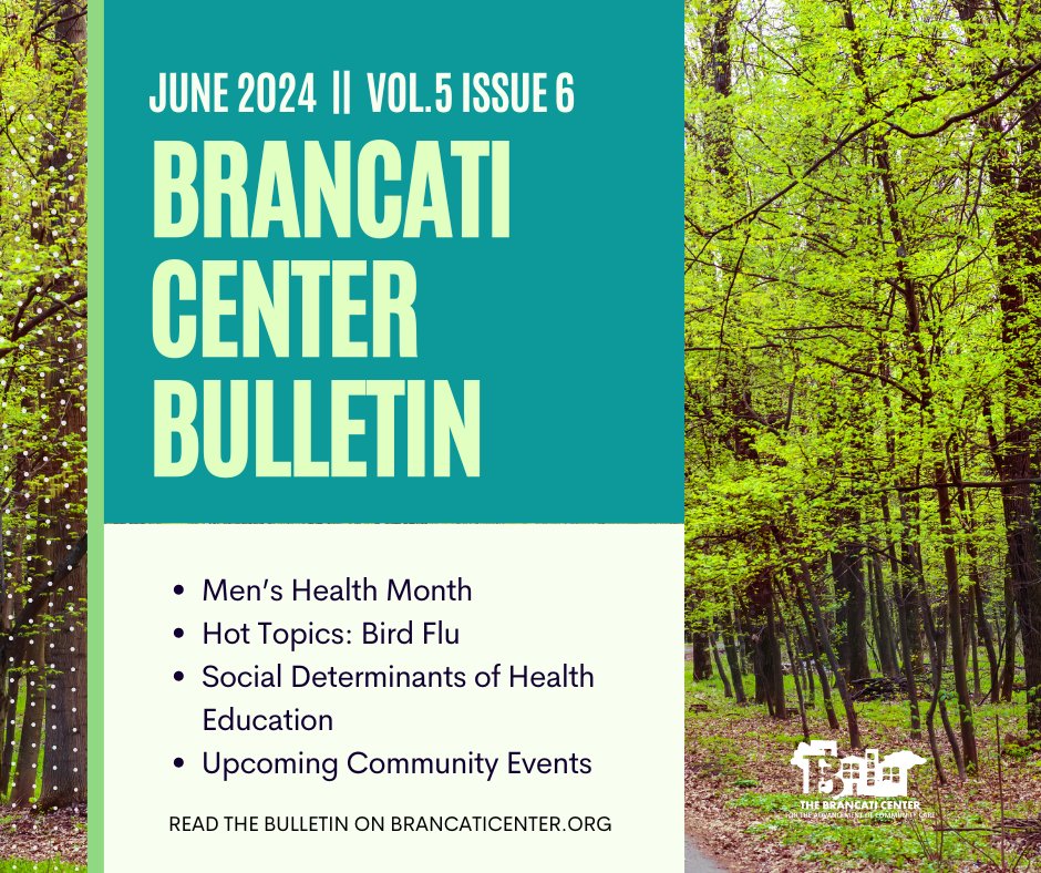In the June issue of the Bulletin we highlight Men’s Health Month and encourage people to be proactive about their health. We discuss bird flu in our Hot Topics section. Visit our website to read the full issue!