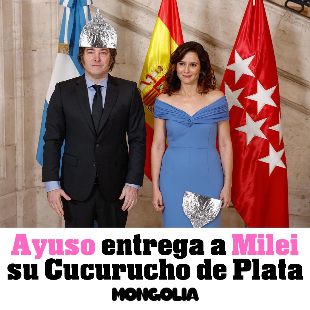 Revista Mongolia (@revistamongolia) on Twitter photo El más alto honor para Milei El más alto honor para Milei