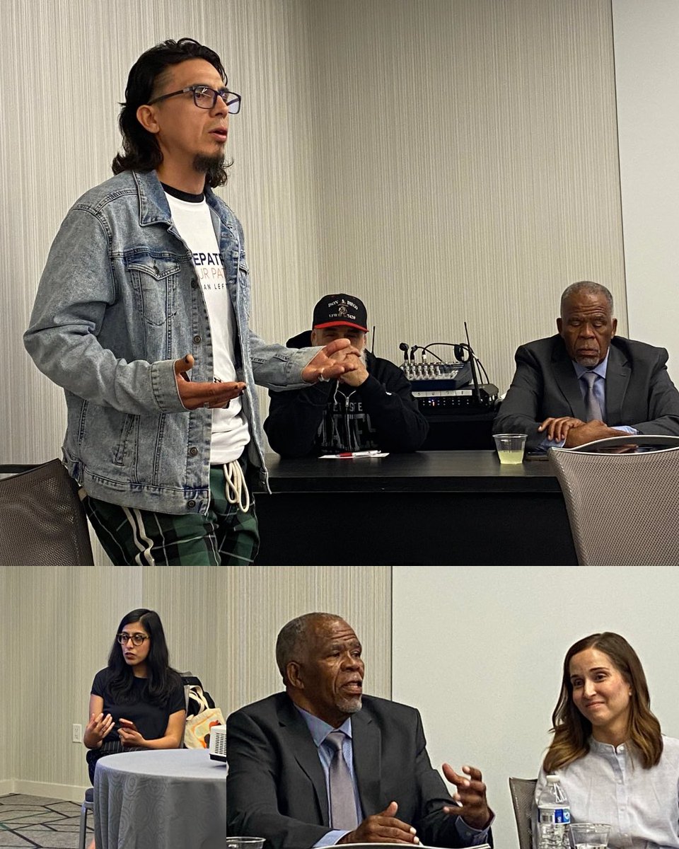 ImmDef's tweet photo. 🎥 ImmDef Managing Attorney Viridiana Chabolla and Staff Attorney Francynne Eve joined a film screening and panel discussion, sharing powerful insights from formerly deported veterans. #KeepThemHome @ACLU_SoCal @rep_our_pat @macfound https://t.co/cMedd3U55O