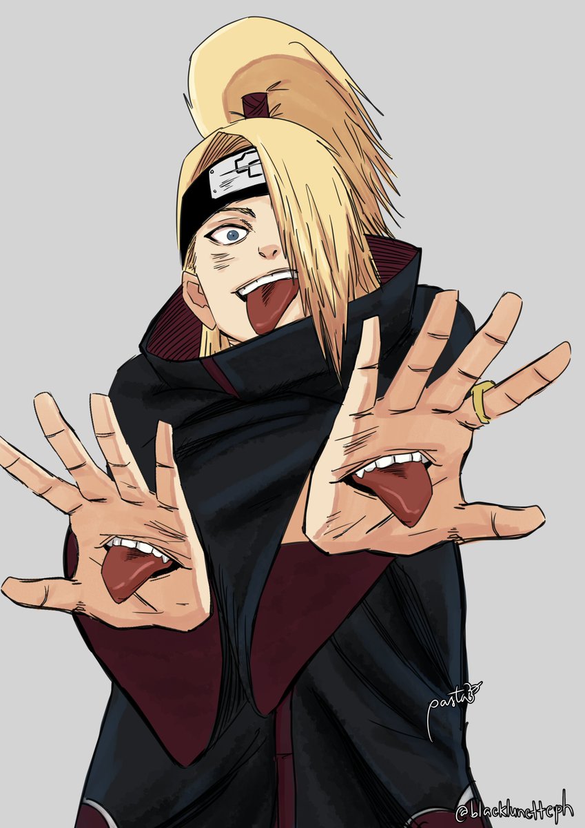 iconic Deidara pose redraw in JJK style

#commissions #JJK #naruto #deidara #JUJUTSUKAISEN📷  #Fanart #manga #anime