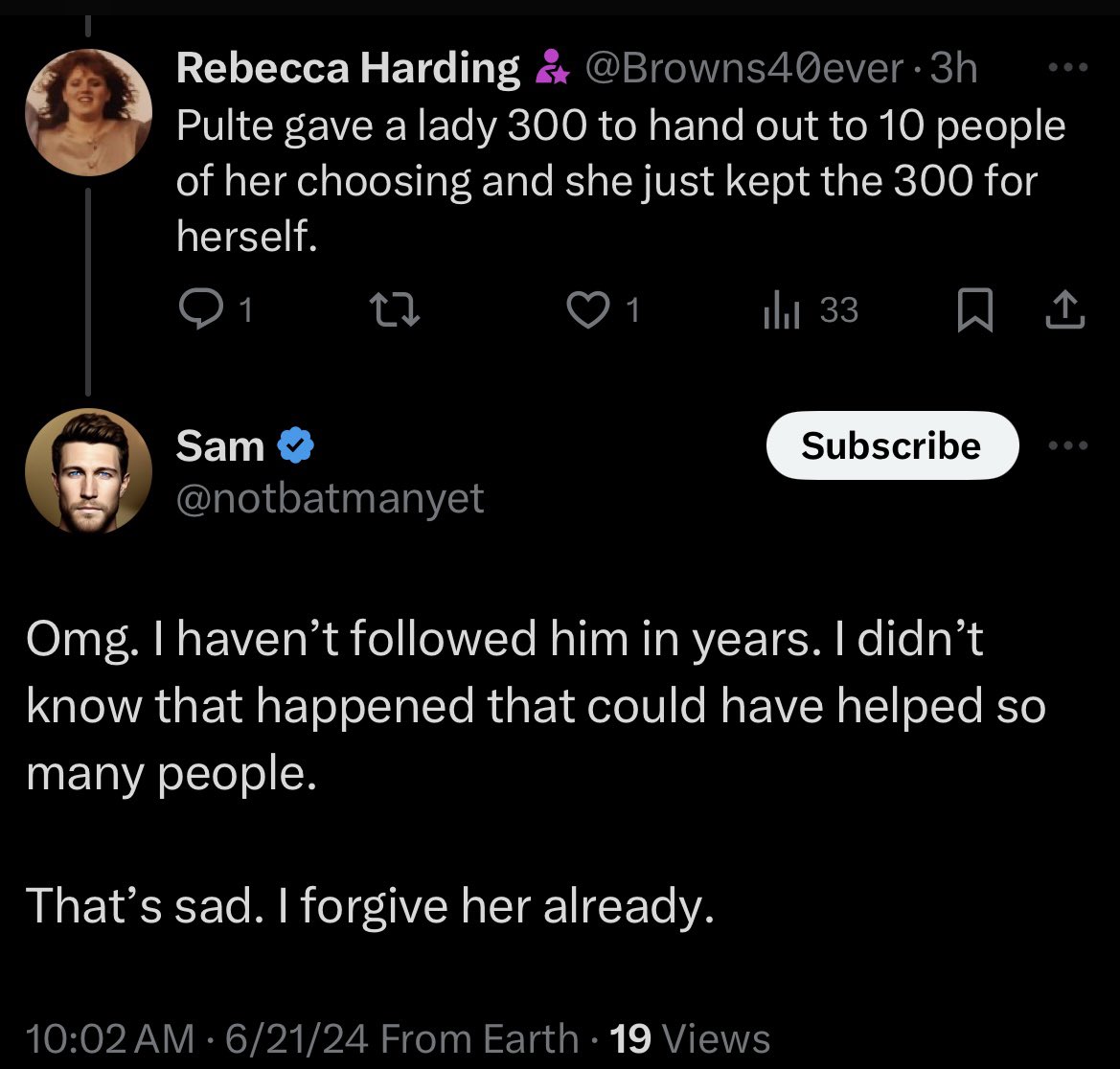 LiberalMo's tweet photo. Hey Jackie…erm…”Sam” @notbatmanyet why don’t you tell @Browns40ever the real reason you don’t follow @pulte ?
Cos he blocked you for being a scammer #samisascam #googlejackieoverton https://t.co/cmVdgKgPYb