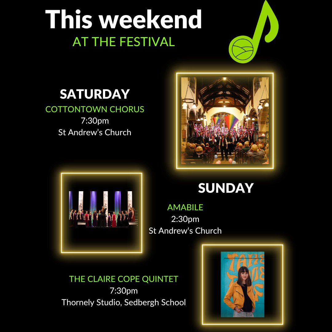 Tickets for all of these are available from sedberghmusicfestival.com