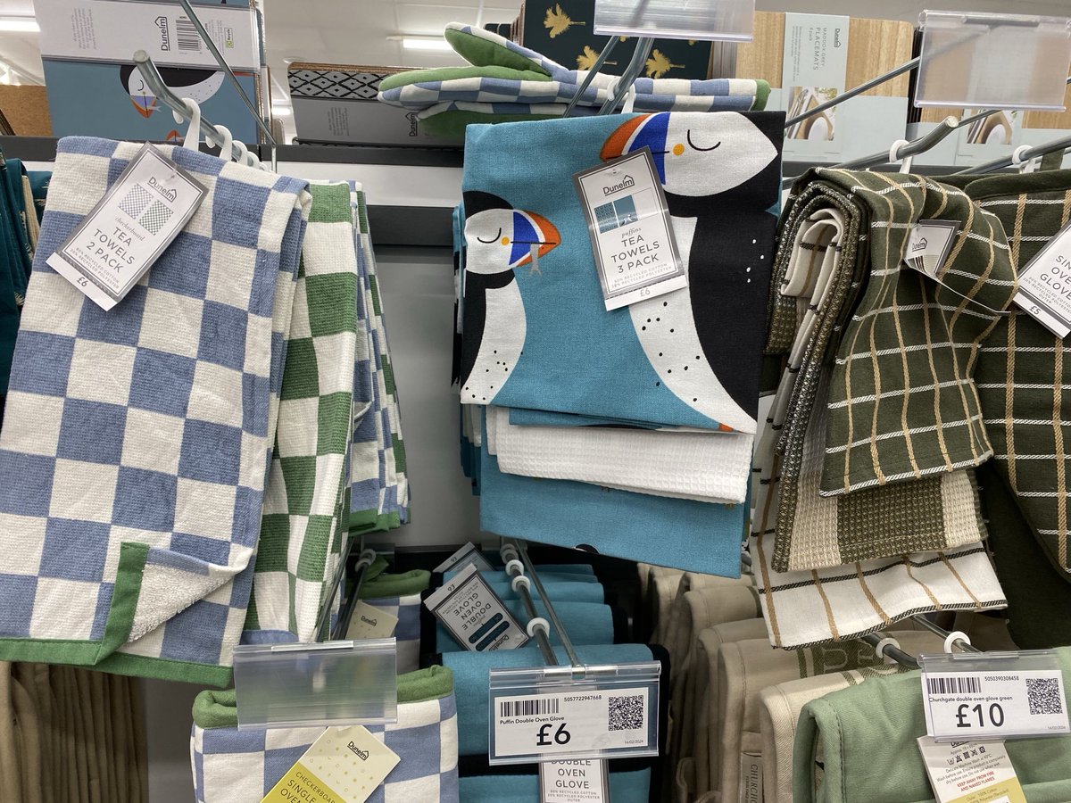 Even more tea towels in Dunelm and I didn’t buy a single one