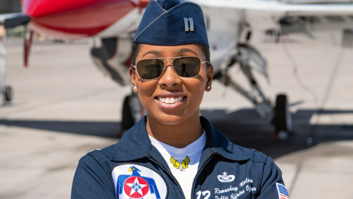 Harvarddoc32's tweet photo. Black Girls flying fighter JETS for the US Military. Alexis, Paityn(AKA), Reemashay(ΔΣΘ), Madeline. https://t.co/GBlNQr0G0U