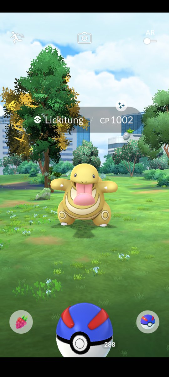 SquidDaBeast's tweet photo. First shiny of the event. Not bad. No complaints. #ShinyCheck #PokemonGO #ShinyPokemon #ScorchingSteps https://t.co/Fr7hekAhsL