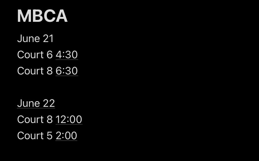 My Schedule for this weekend in KC