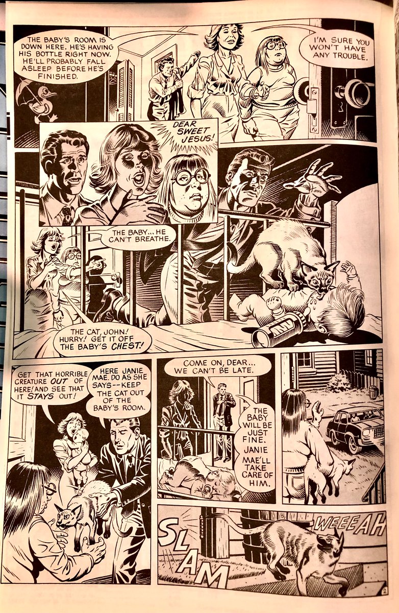 awardtour's tweet photo. CATS IN COMICS: "Catcalls" by Jan Strnad & Rand Holmes (in Death Rattle #6, Kitchen Sink Press, 1986) #catsincomics https://t.co/DNYWXyrkLQ