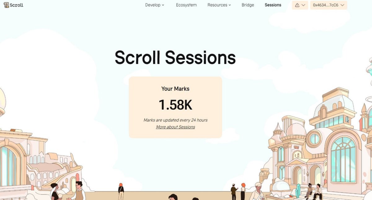 varundey_eth's tweet image. SCROLL MARKS エアドロップ (@Scroll_ZKP)
🏷 報酬 : 確定 ( $MARKS )
登録 : scrall.io/sessions

➖ ウォレットに接続
➖ scroll sessions をファームし、 marks を獲得する。
➖ クエストをクリアする

#SCROLL #SCROLLZKP $SCROLL $ZK $ZRO $COOKIE $PARAM #layer2 #airdrop #web3 #token…