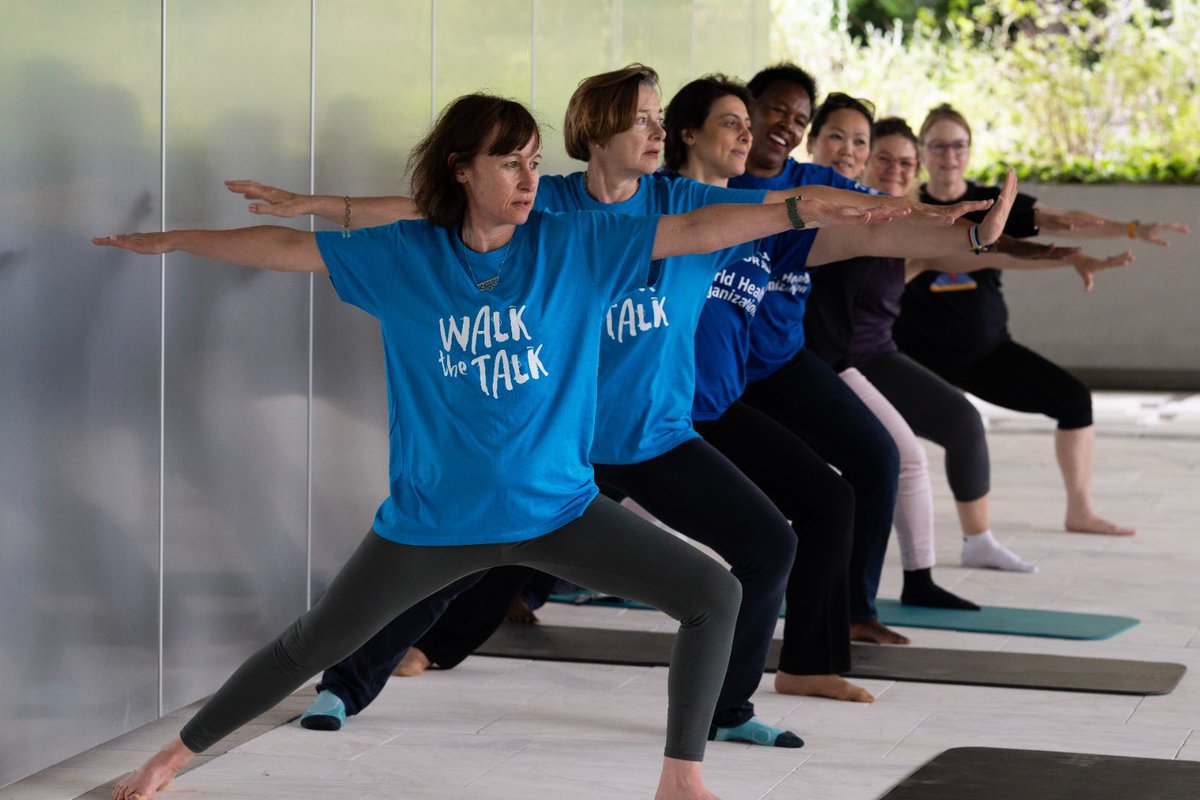 #Yoga, a 5,000-year old practice, emphasises the vital link between body and mind. 

To mark #InternationalYogaDay, some of my colleagues were practicing at <a href="/WHO/">World Health Organization (WHO)</a> premises today. It is another way to be active and walk the talk for #HealthForAll. <a href="/narendramodi/">Narendra Modi</a>