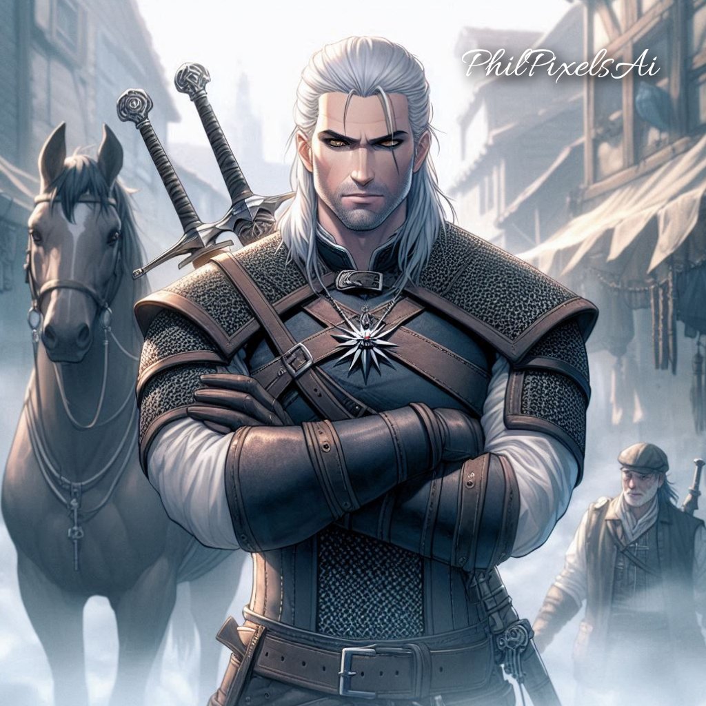 PhilPixels81672's tweet photo. Another one of The Witcher series
@jux_ai
#GeraltOfRivia #DigitalAnime #WitcherArt #AIart https://t.co/w0zvNueGZC
