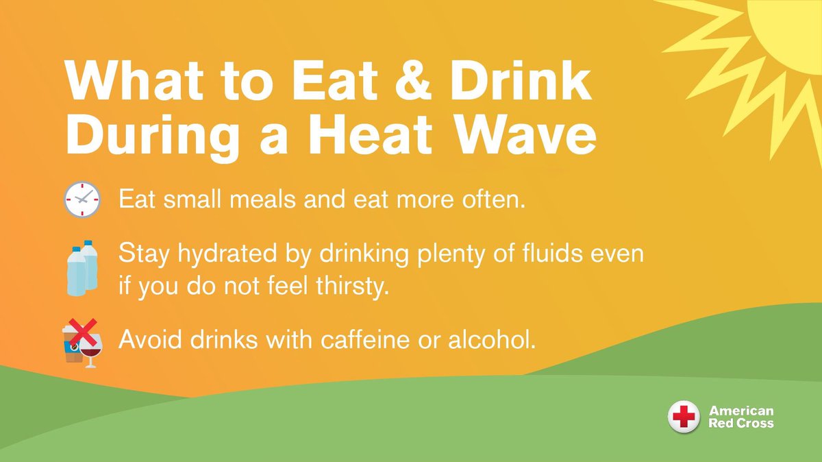 It's official. Today is the 1st day of summer (though we've been feeling the heat for a while). ☀️ Some people are at greater risk of heat-related illness than others. 

Learn the signs and how to help 🌡️ redcross.org/heat.