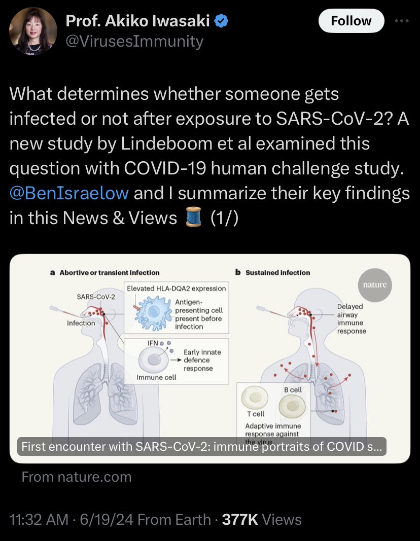 ayihours's tweet image. This thread by Prof. Iwasaki has some in confusion about the ethics involving exposing human volunteers to a virus like SARS-CoV-2 (COVID-19). I was also curious about it, so I used all of Thursday night to do the actual reading for everybody 🤓
Let’s get into it 🧵(1/)