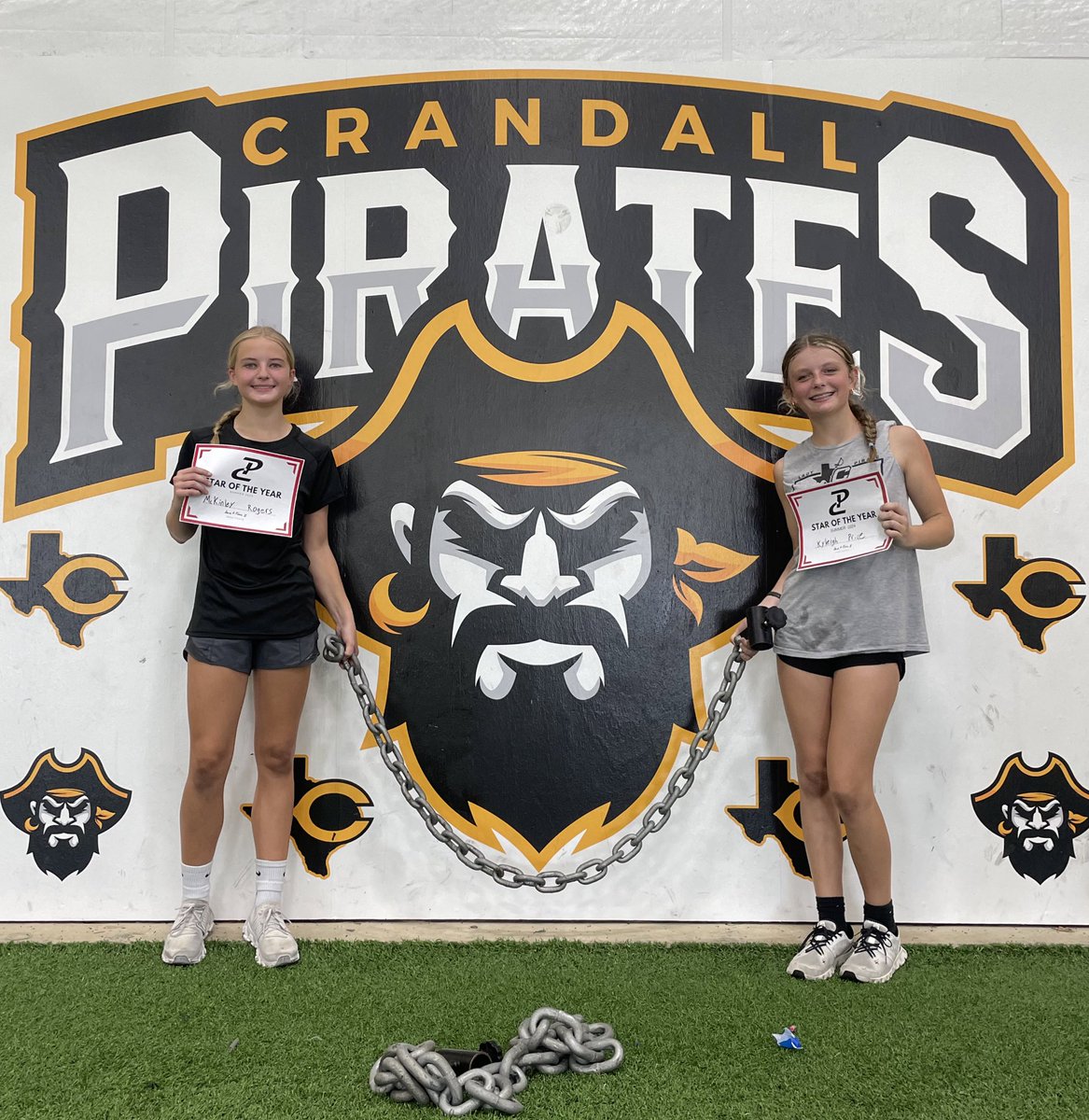 These groups of Crandall Pirates have taken off during week 2! Hard work is the standard in Crandall, TX and we’ve got to watch them 

✅Grow together as a team
✅Hold each other accountable 

Congrats to our Week 2 Stars of the Week! 
Hi: Carlos
Dev: Adan
Fem: McKinley &amp; Kyleigh