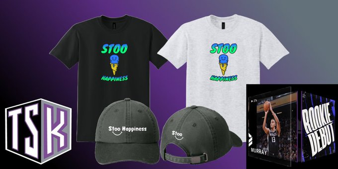 ChewieWoolf's tweet photo. What make you happy? Be sure to "STOO"  up your happiness!

🎁WIN a @Natestoo shirt or hat of your size/choice + a @TopShotKingdom @nbatopshot Keegan Murray TSD!

❗️RT/♥️/Follow + comment  what makes you happy in life!😃